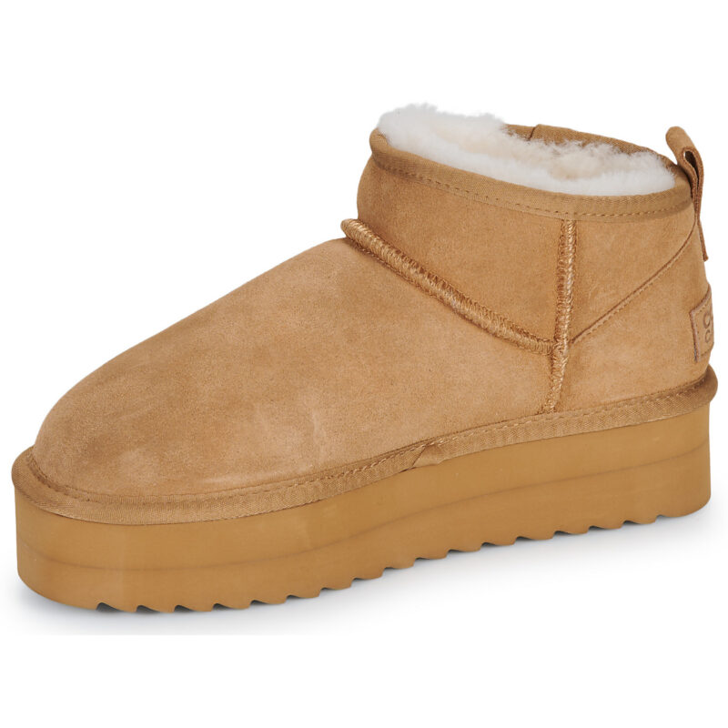 Colors of California PLATFORM SHEEPSKIN BOOT Marrone Stivaletti Donna - 4