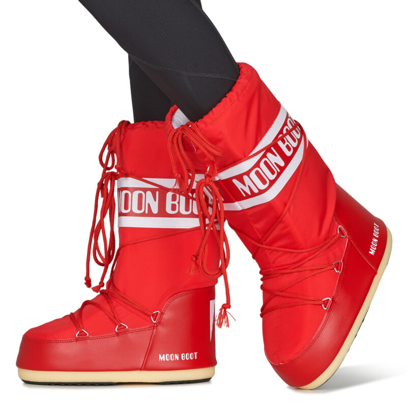 Moon Boot  MB ICON NYLON  Rosso -  Scarpe da neve Donna - 8
