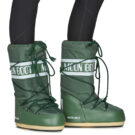 Moon Boot  MB ICON NYLON  Verde -  Scarpe da neve Donna - 8