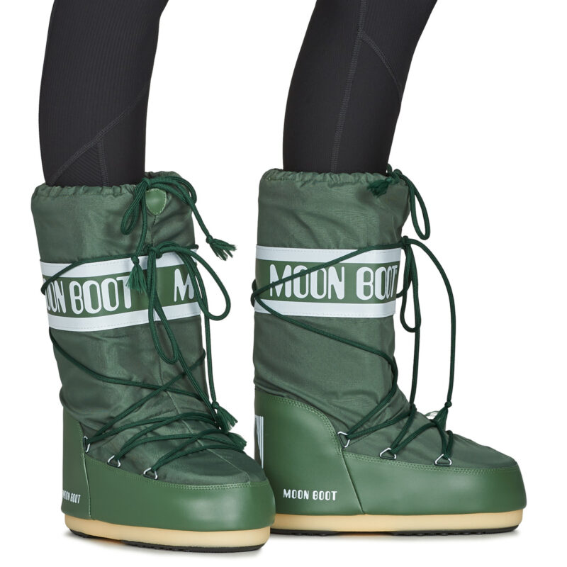 Moon Boot  MB ICON NYLON  Verde -  Scarpe da neve Donna - 8