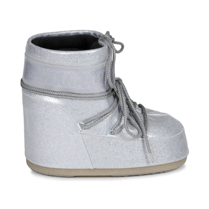 Moon Boot  MB ICON LOW GLITTER  Argento -  Scarpe da neve Donna - 2