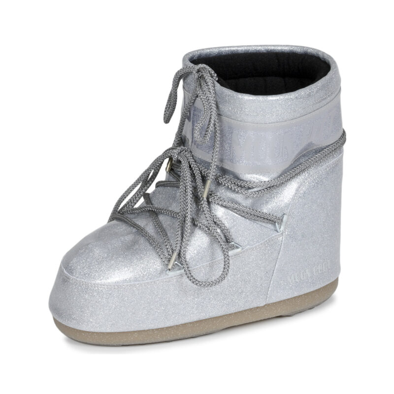 Moon Boot  MB ICON LOW GLITTER  Argento -  Scarpe da neve Donna - 4