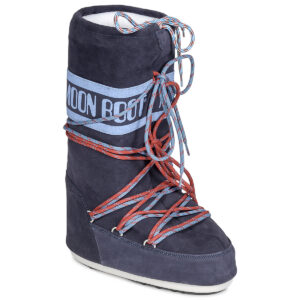 Moon Boot  MB ICON SUEDE LACES  Blu -  Scarpe da neve Donna