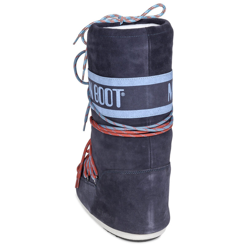 Moon Boot  MB ICON SUEDE LACES  Blu -  Scarpe da neve Donna - 5