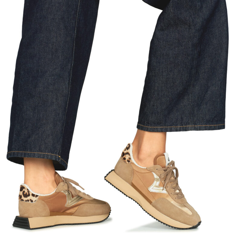Victoria COSMOS Braune Low Sneakers f&uuml;r Damen - Gr&ouml;&szlig;e 8