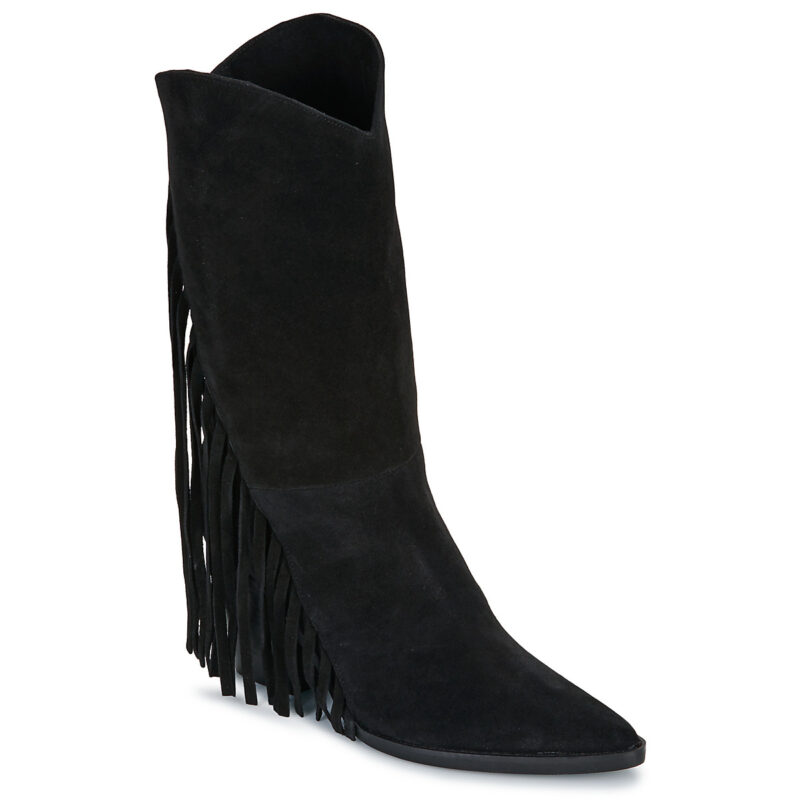 Exé Shoes 515-ORLANDO-SUEDE-BLACK Nero Stivali con tacco Donna - 1