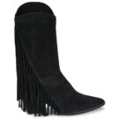 Exé Shoes 515-ORLANDO-SUEDE-BLACK Nero Stivali con tacco Donna - 2