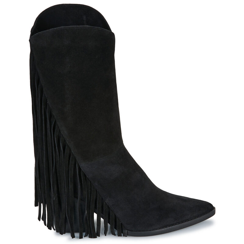 Exé Shoes 515-ORLANDO-SUEDE-BLACK Nero Stivali con tacco Donna - 2