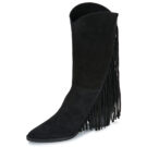 Exé Shoes 515-ORLANDO-SUEDE-BLACK Nero Stivali con tacco Donna - 4