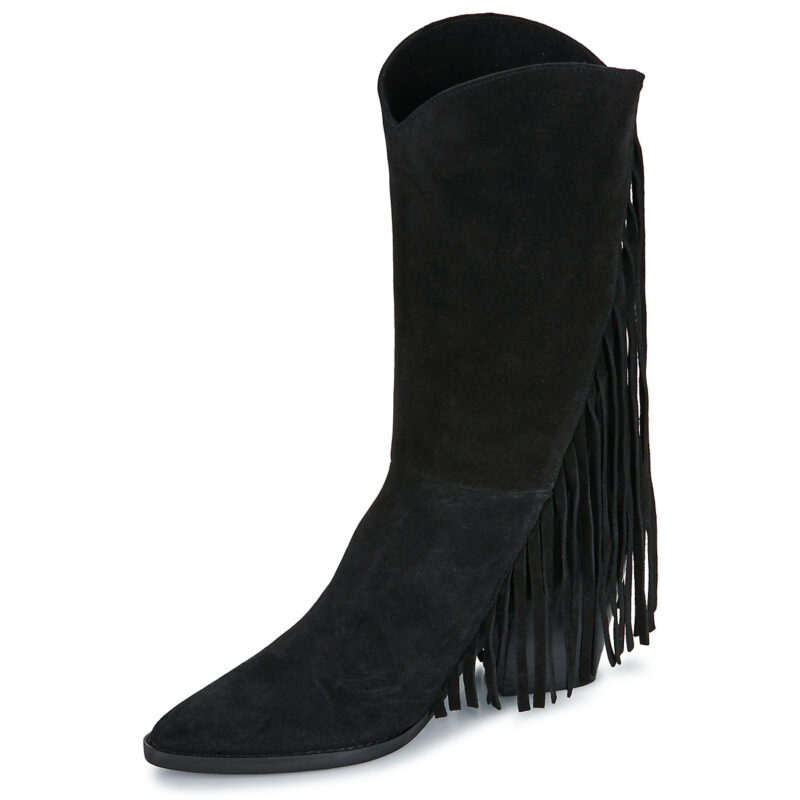 Exé Shoes 515-ORLANDO-SUEDE-BLACK Nero Stivali con tacco Donna - 4