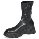 Ex&eacute; Shoes W3611-R6290-PU-BLACK Nero Stivaletti Donna - 4