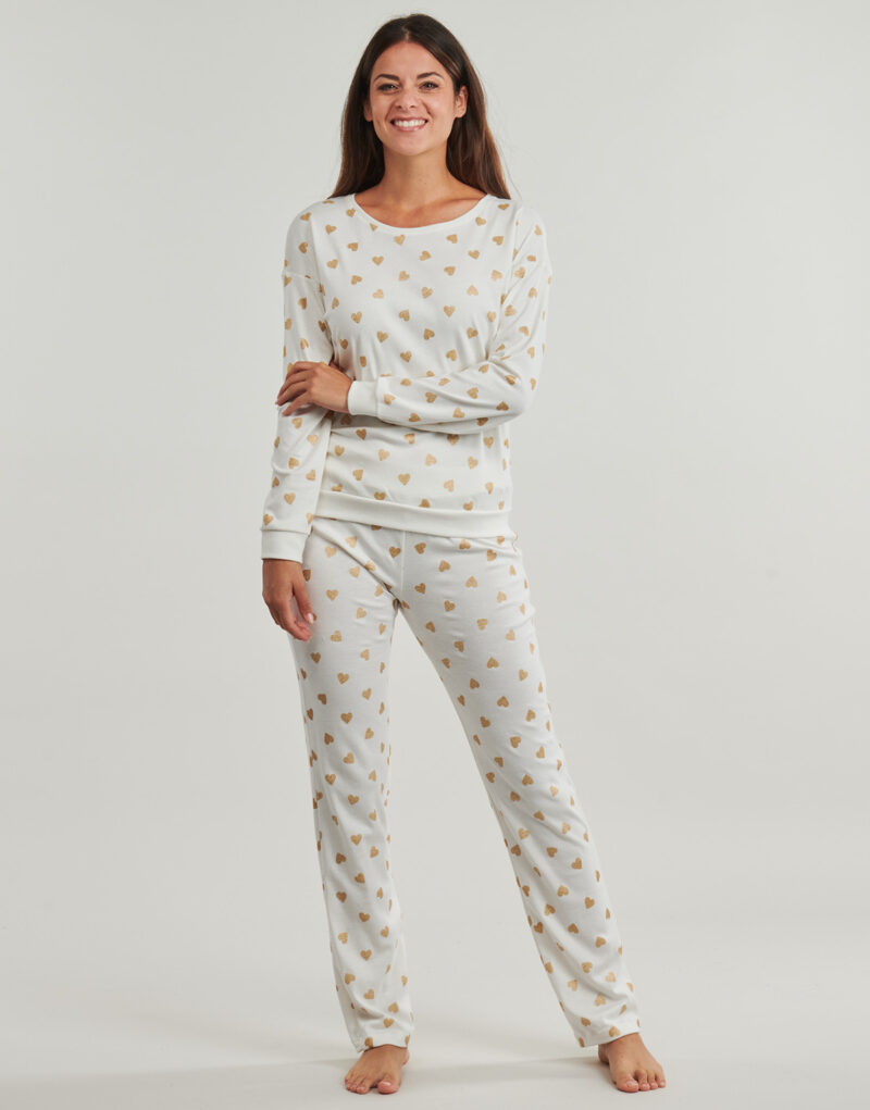 Petit Bateau CLUST Pyjamasets Wei&szlig; Damen-Pyjamasets - 2