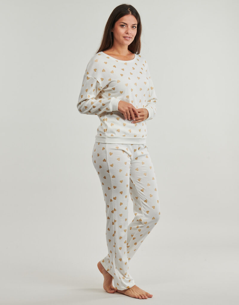 Petit Bateau CLUST Pyjamasets Wei&szlig; Damen-Pyjamasets - 3
