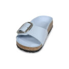 Chaussons femme BIRKENSTOCK Madrid &agrave; grosse boucle marron / montants / clairs / bleu clair / bleu b&eacute;b&eacute; / bleu &eacute;troit - Pointure 3