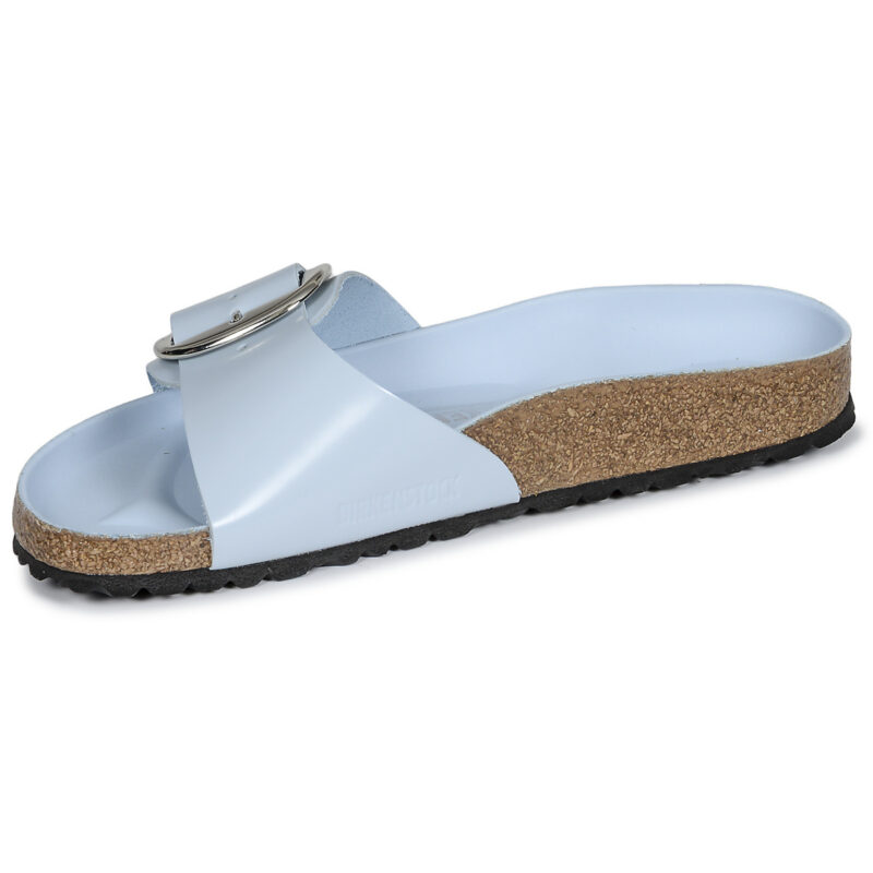Chaussons femme BIRKENSTOCK Madrid &agrave; grosse boucle marron / montants / clairs / bleu clair / bleu b&eacute;b&eacute; / bleu &eacute;troit - Pointure 4