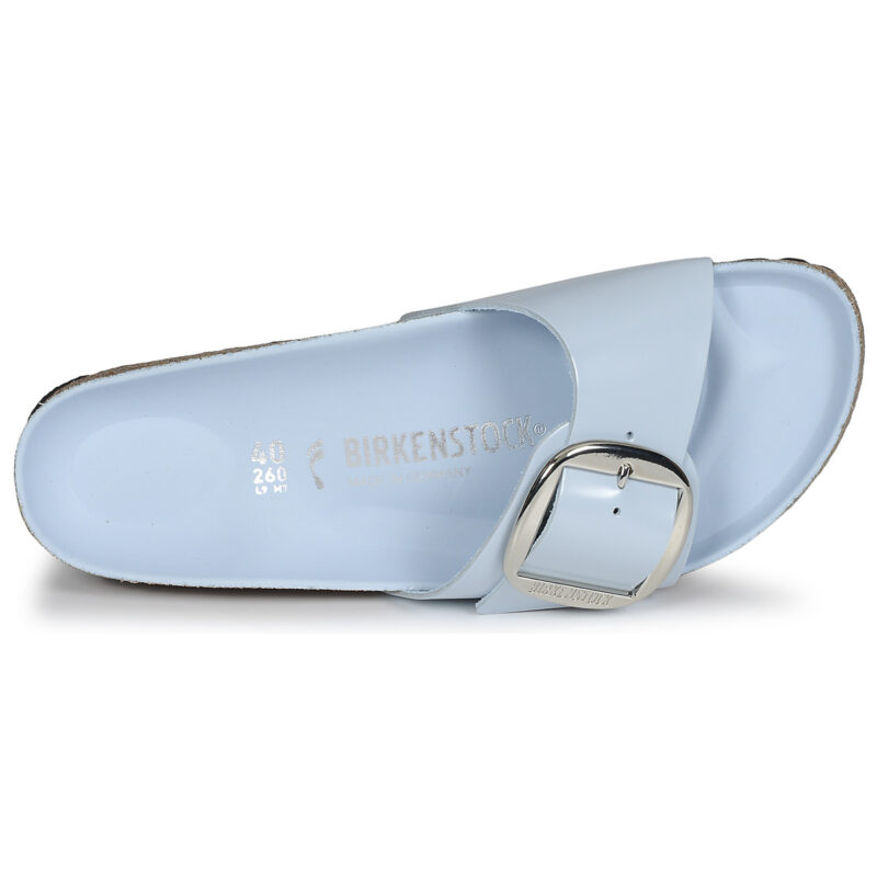 Chaussons femme BIRKENSTOCK Madrid &agrave; grosse boucle marron / montants / clairs / bleu clair / bleu b&eacute;b&eacute; / bleu &eacute;troit - Pointure 6