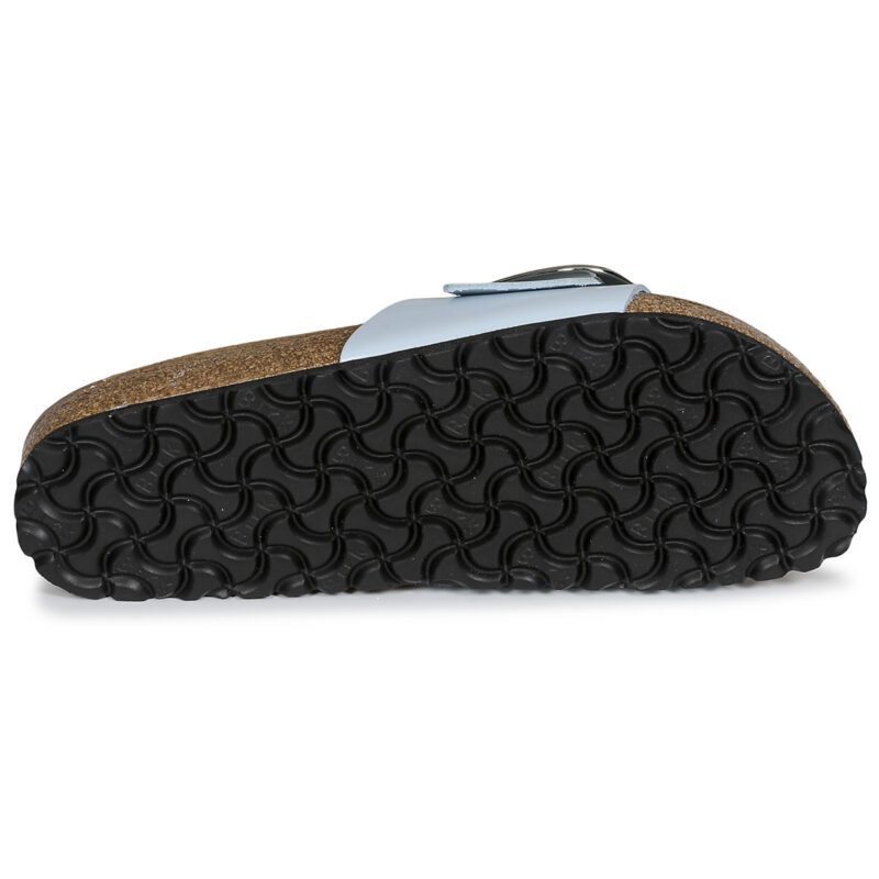 Chaussons femme BIRKENSTOCK Madrid &agrave; grosse boucle marron / montants / clairs / bleu clair / bleu b&eacute;b&eacute; / bleu &eacute;troit - Pointure 7