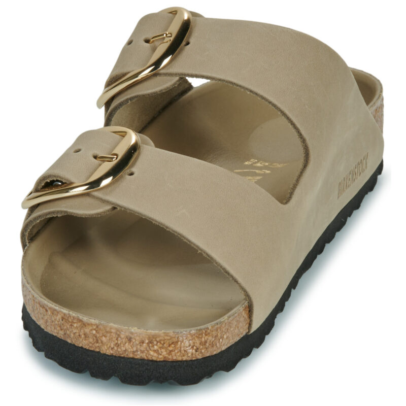 BIRKENSTOCK Arizona Big Buckle Oiled / Leather / Tobacco / Brown / Narrow Beige Women's Flip-flops - 3
