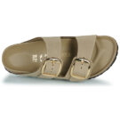 BIRKENSTOCK Arizona Big Buckle Oiled / Leather / Tobacco / Brown / Narrow Beige Women's Flip-flops - 6