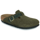 BIRKENSTOCK Boston Pelle / Huilé / Suede / Timo / Stretto Kaki Zoccoli Donna - 1