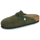 BIRKENSTOCK Boston Pelle / Huilé / Suede / Timo / Stretto Kaki Zoccoli Donna - 4