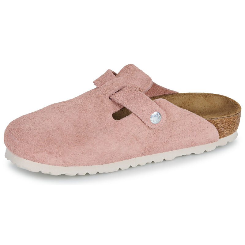 BIRKENSTOCK Boston Soft / Footbed / Suede / Pink / Argilla / Stretta Rosa Zoccoli Donna - 4
