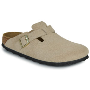 BIRKENSTOCK Boston Suede / Sandcastle / Stretto Beige Zoccoli Donna