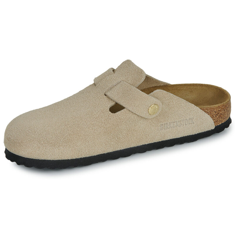 BIRKENSTOCK Boston Suede / Sandcastle / Stretto Beige Zoccoli Donna - 4