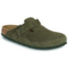 BIRKENSTOCK Boston Suede / Timo / Stretto Kaki Zoccoli Donna