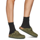 BIRKENSTOCK Boston Suede / Timo / Stretto Kaki Zoccoli Donna - 8
