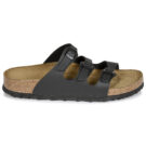 BIRKENSTOCK Florida Soft Footbed Birko-flor / Nubuck / Black / Stretto Nero Ciabatta Donna - 2