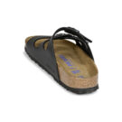 BIRKENSTOCK Florida Soft Footbed Birko-flor / Nubuck / Black / Stretto Nero Ciabatta Donna - 5