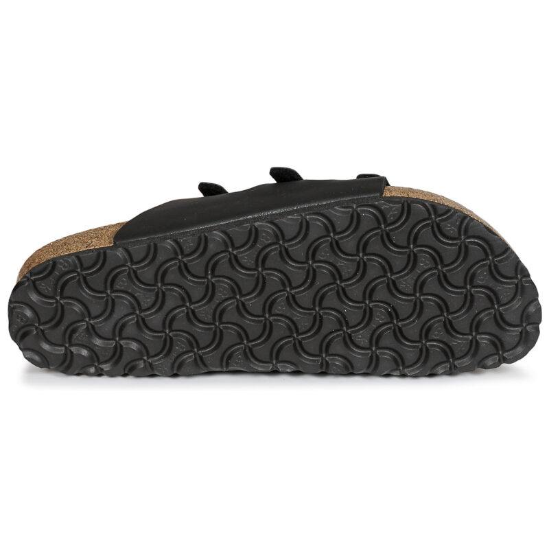 BIRKENSTOCK Florida Soft Footbed Birko-flor / Nubuck / Black / Stretto Nero Ciabatta Donna - 7