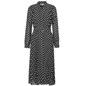 Abito Lunghi    PLEAT SHIRT DRESS  Nero