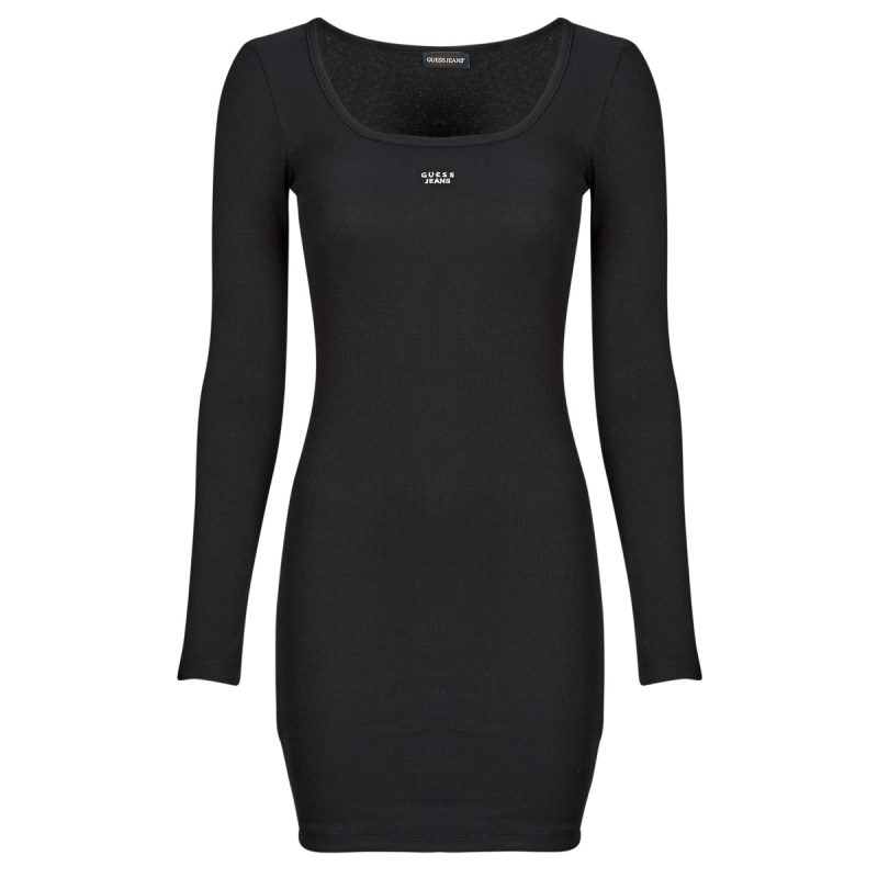 Abito corto    DRESS SLIM RIB EMBRO  Nero