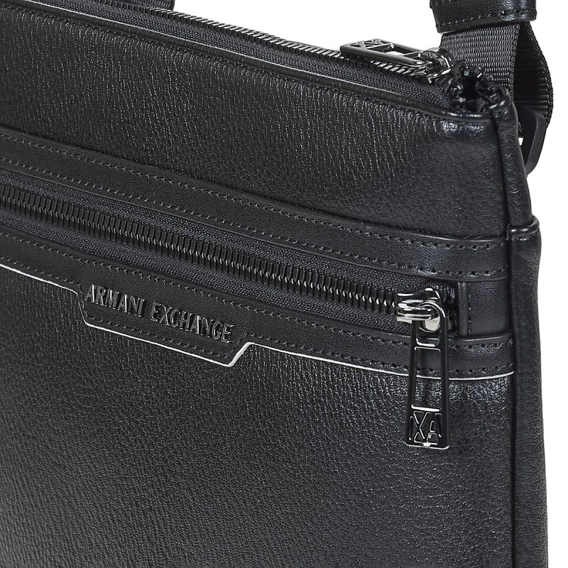 Armani Exchange CEDRIC FLAT CROSSBODY Nero Borse Shopping Uomo - 4