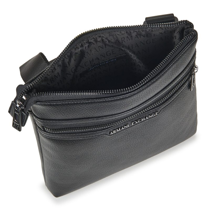 Armani Exchange CEDRIC FLAT CROSSBODY Nero Borse Shopping Uomo - 5