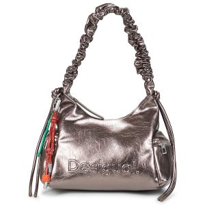 Borsa a spalla donna Desigual  HALF LOGO MONTVILLE  Argento Desigual 8445110717257