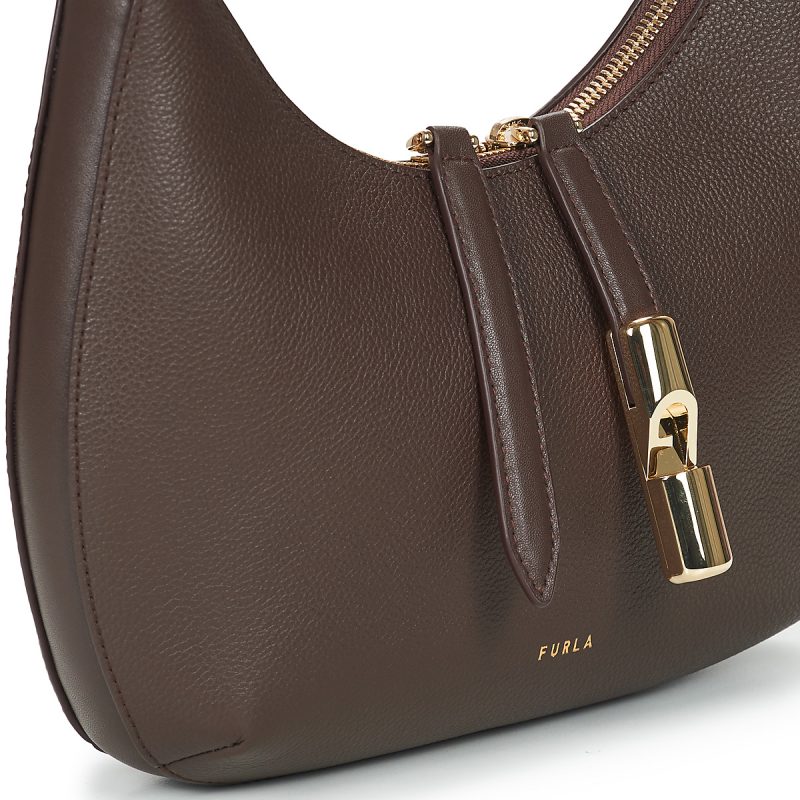 Furla FURLA Sacs bandouli&egrave;re GOCCIA marron pour femmes - 4