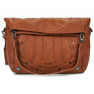 Borsa a tracolla donna Desigual  EMBRO PATCH LOVERTY  Marrone Desigual 8445110717158