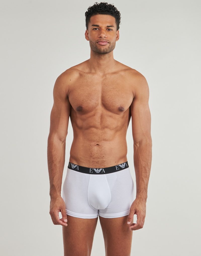 Boxer Emporio Armani 3 PACK TRUNK AF14131 Bianco Boxer Uomo - 2