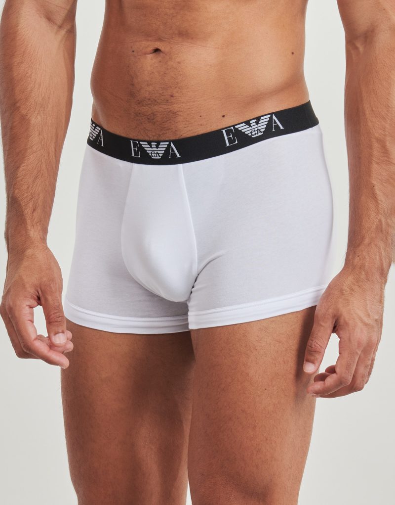 Boxer Emporio Armani 3 PACK TRUNK AF14131 Bianco Boxer Uomo - 3