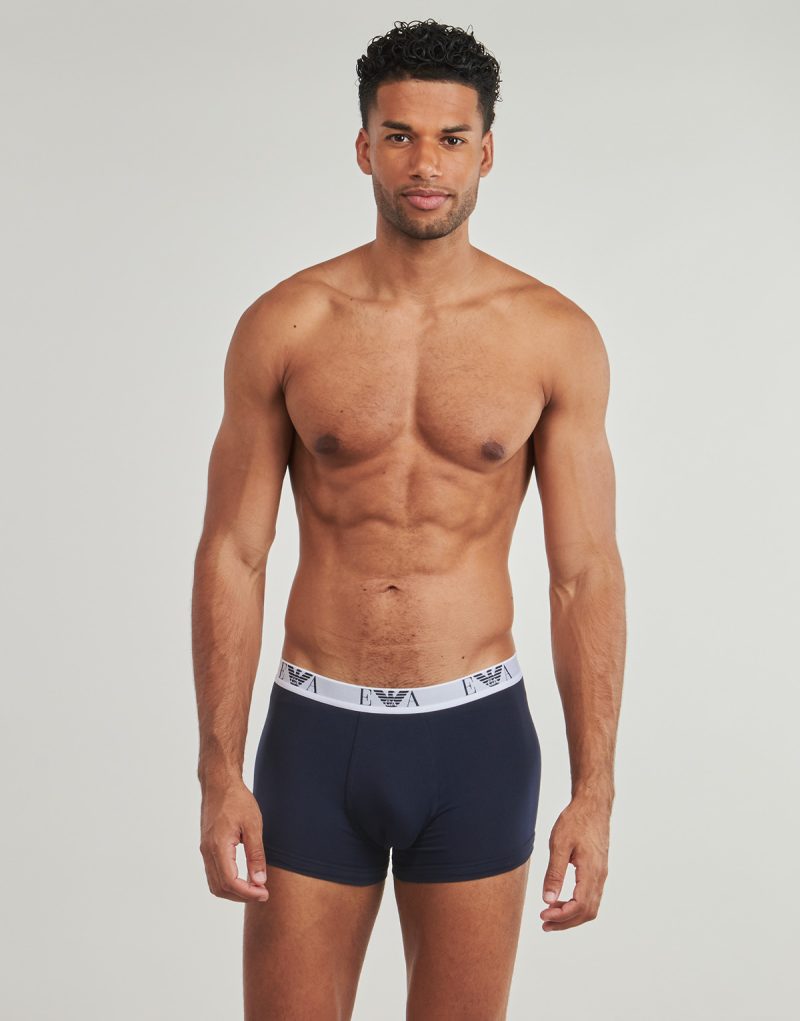 Boxer Emporio Armani 3 PACK TRUNK AF14131 Marine Boxer Uomo - 2