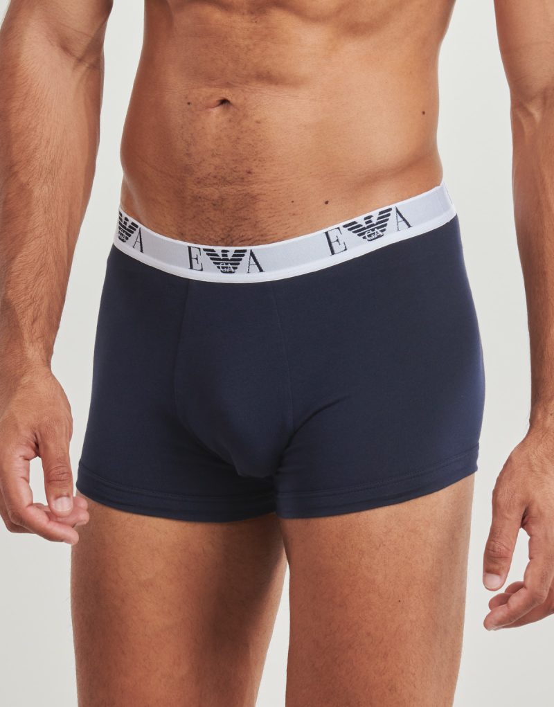 Boxer Emporio Armani 3 PACK TRUNK AF14131 Marine Boxer Uomo - 3