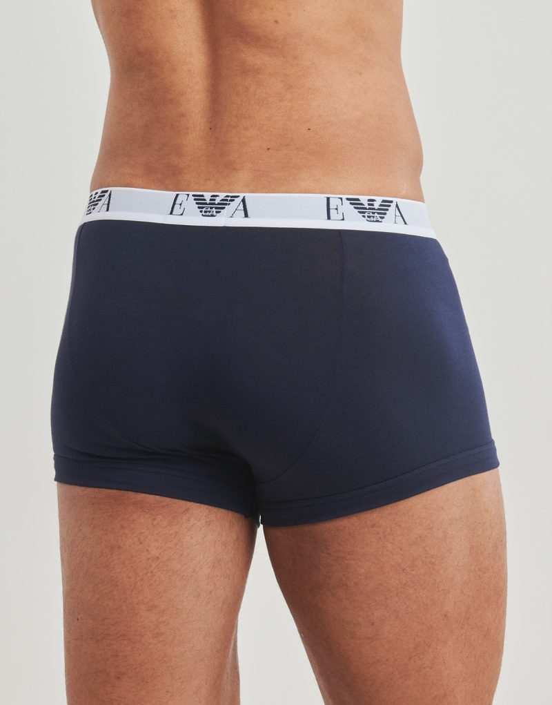 Boxer Emporio Armani 3 PACK TRUNK AF14131 Marine Boxer Uomo - 4