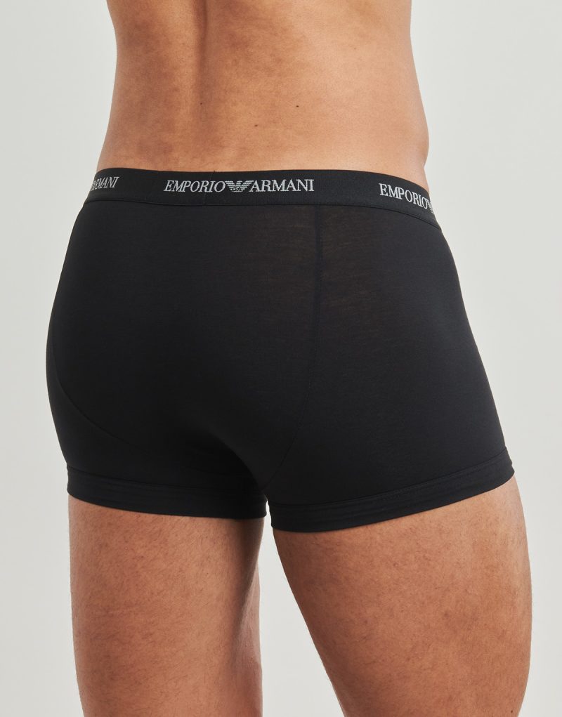 Boxer Emporio Armani 3 PACK TRUNK AF14132 Schwarz Herren Boxer - 4