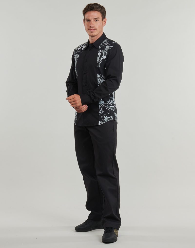 Camisa de manga larga Versace Jeans Couture 79GAL208 Negra Camisas de manga larga para hombre - 3