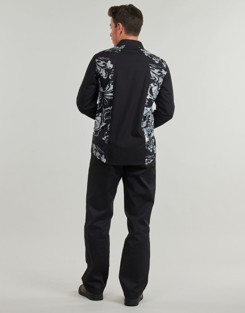 Camisa de manga larga Versace Jeans Couture 79GAL208 Negra Camisas de manga larga para hombre - 4