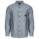 Volcom LEVELSTONE LS Blue Long Sleeve Shirt Men's Long Sleeve Shirts - 1
