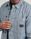 Volcom LEVELSTONE LS Blue Long Sleeve Shirt Men's Long Sleeve Shirts - 5